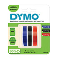 Dymo Labeltape Dymo rol 9mmx3M glossy vinyl assorti