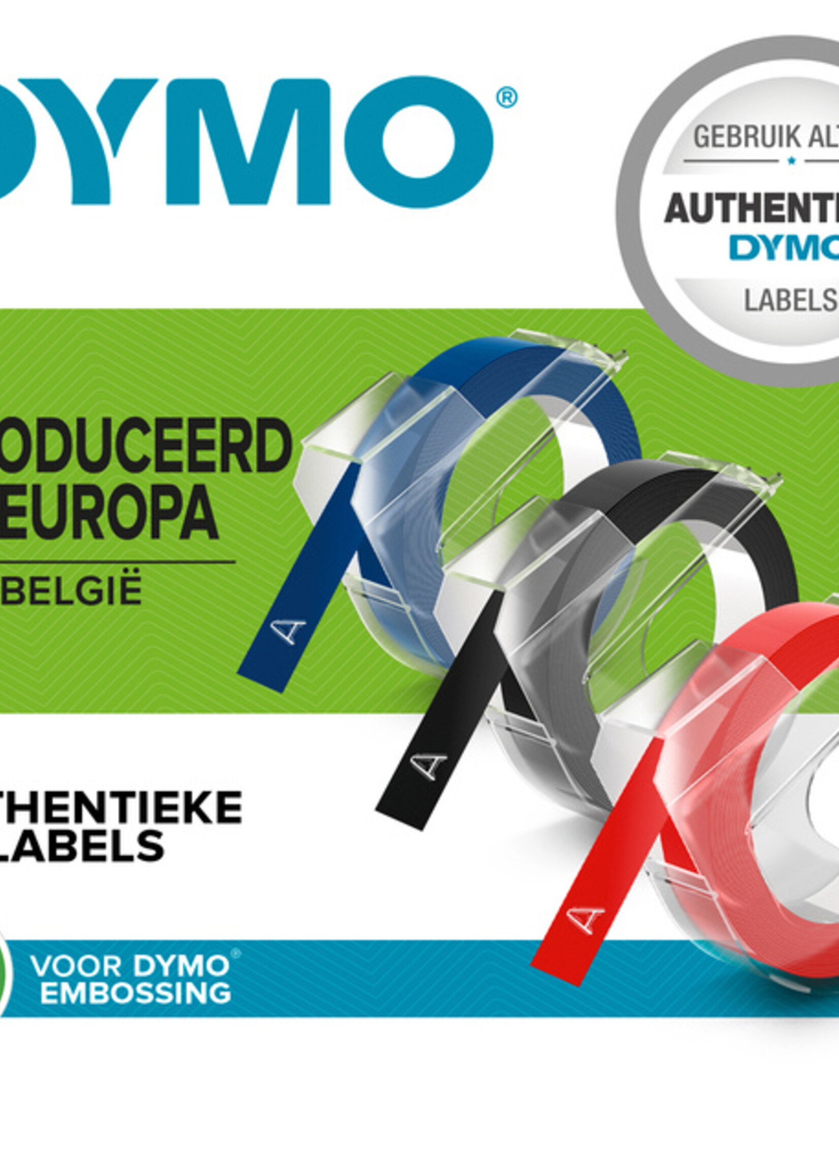 Dymo Ruban Dymo rouleau 9mmx3m vinyl brillant assorti