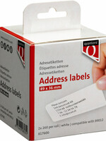 Quantore Etiquette Quantore 99012 89x36mm adresse blanc