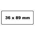 Quantore Labeletiket Quantore 99012 36x89mm adres wit
