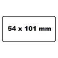 Quantore Labeletiket Quantore 99014 54x101mm badge wit