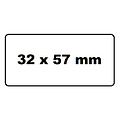 Quantore Etiquette Quantore 11354 57x32mm blanc