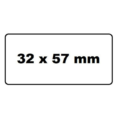 Quantore Labeletiket Quantore 11354 57mmx32mm wit
