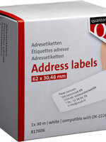 Quantore Labeletiket Quantore DK-22205 62x30.48mm wit
