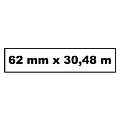 Quantore Etiquette Quantore DK-22205 62x30,48m blanc