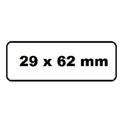 Quantore Etiquette Quantore DK-11209 29x62mm adresse blanc