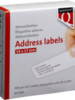 Quantore Etiquettes Quantore DK-11204 17x54mm blanc