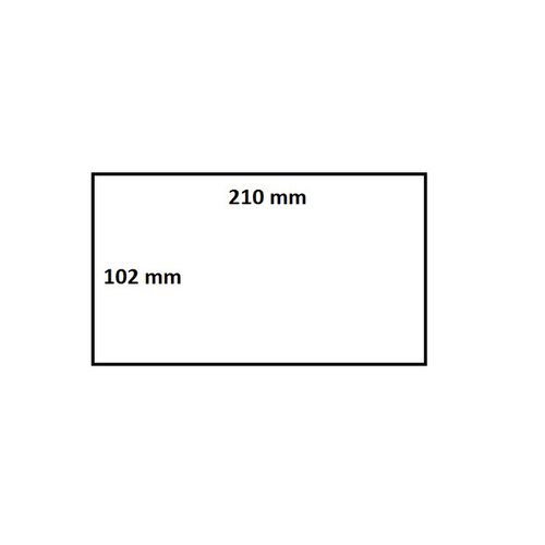 Iezzy Etiquettes Zebra IEZZY  800284-605 DHL 102x210mm 25mm blanc permanent