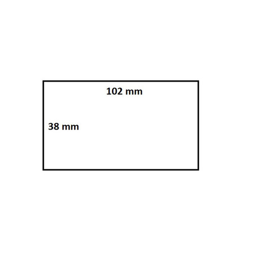 Iezzy Zebra labeletiket IEZZY 880191-038D 102x38mm 25mm wit permanent