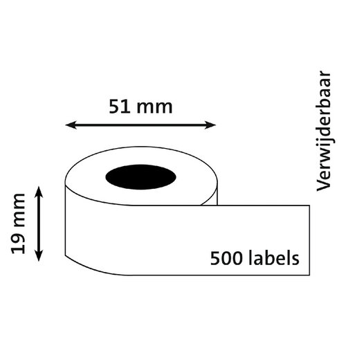 Dymo Etiquettes Dymo LabelWriter 11355 19x51mm 500pcs