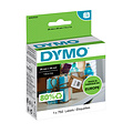 Dymo Etiket Dymo 11253 labelwriter 25x25mm verwijderbaar 750stuk