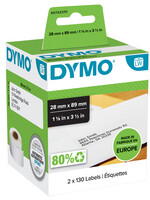 Dymo Etiquettes Dymo LabelWriter 99010 28x89mm 260 pièces