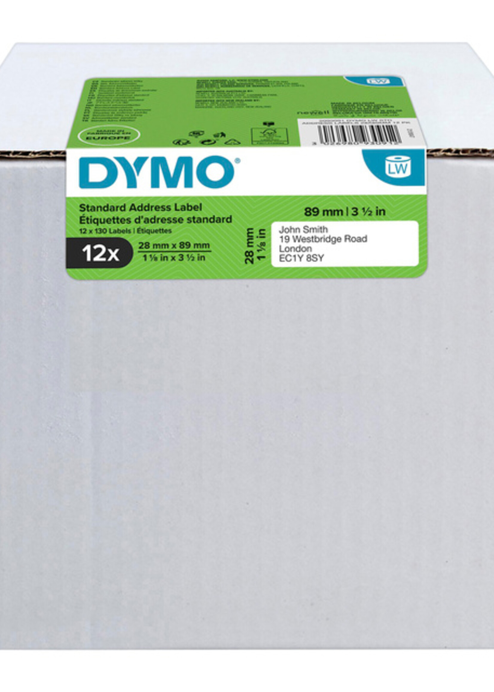 Dymo Etiquette Dymo 19831 LabelWriter 28x89mm 1560 pièces