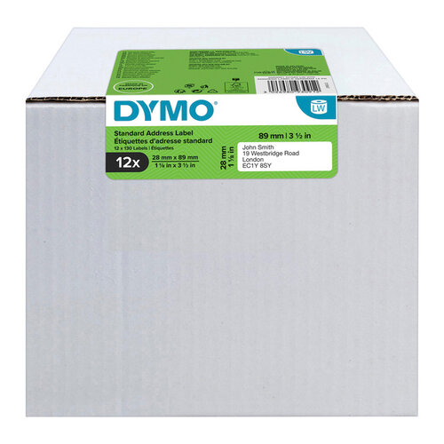 Dymo Etiket Dymo 19831 labelwriter 28x89mm adreslabel 1560stuks