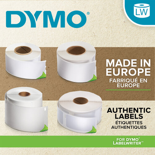 Dymo Etiket Dymo 11354 labelwriter 32x57mm adreslabel verwijderbaar 12000stuks