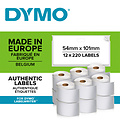 Dymo Etiket Dymo 11354 labelwriter 32x57mm adreslabel verwijderbaar 12000stuks