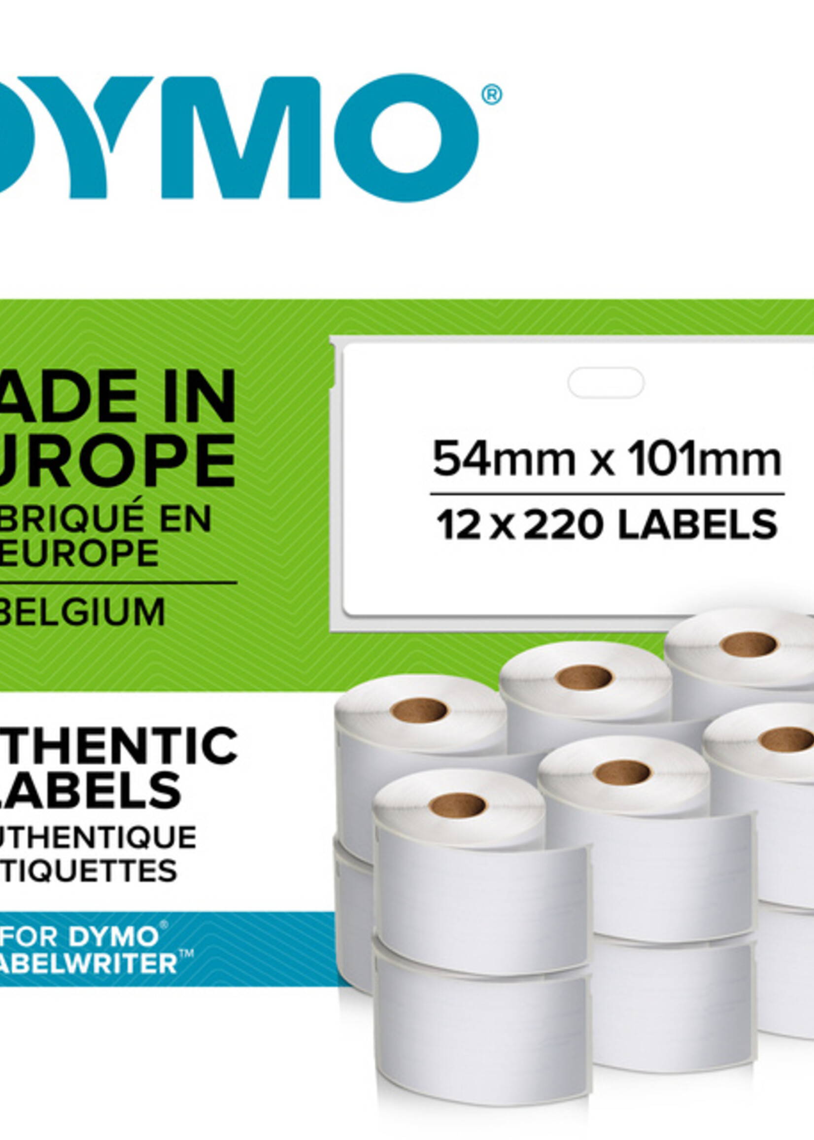 Dymo Etiquette adresse amovible Dymo 11354 LabelWriter 32x57mm 12000 pièces