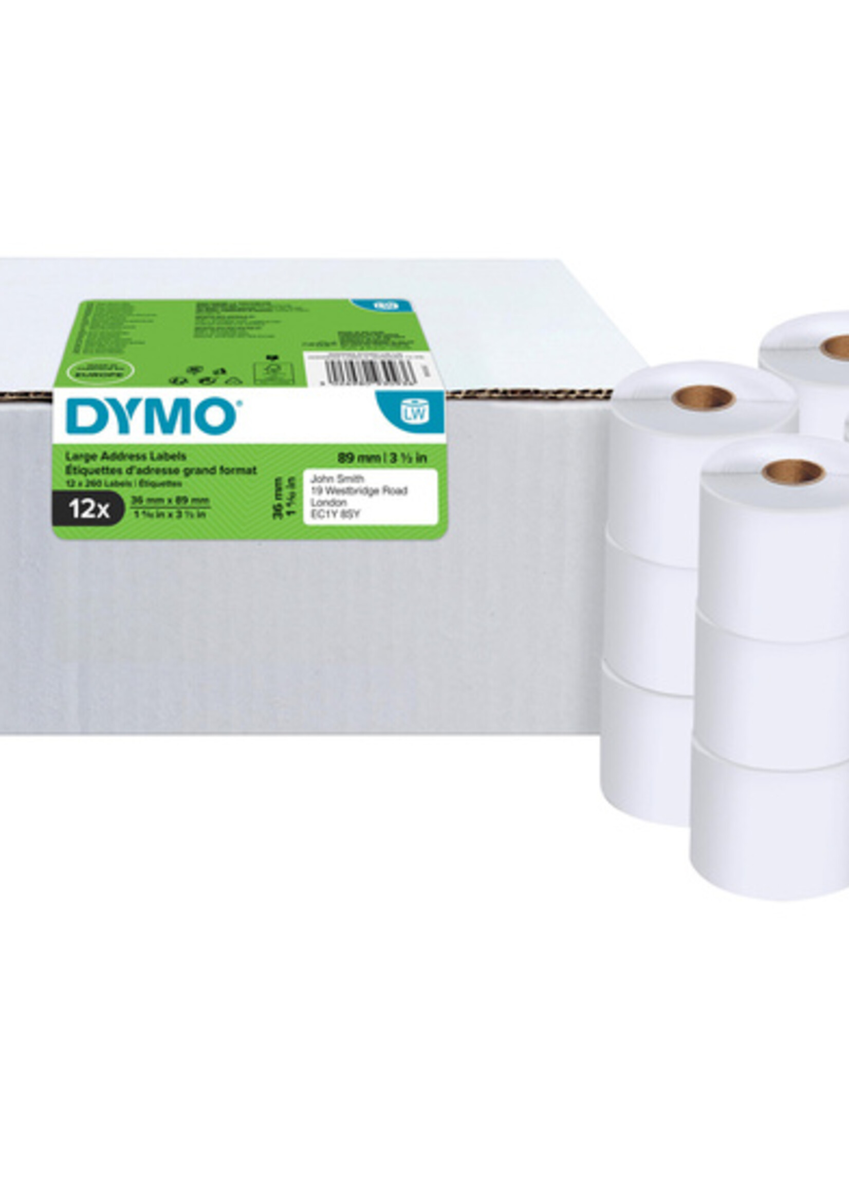 Dymo Etiquette Dymo 99831 LabelWriter 36x89mm 3120 pièces