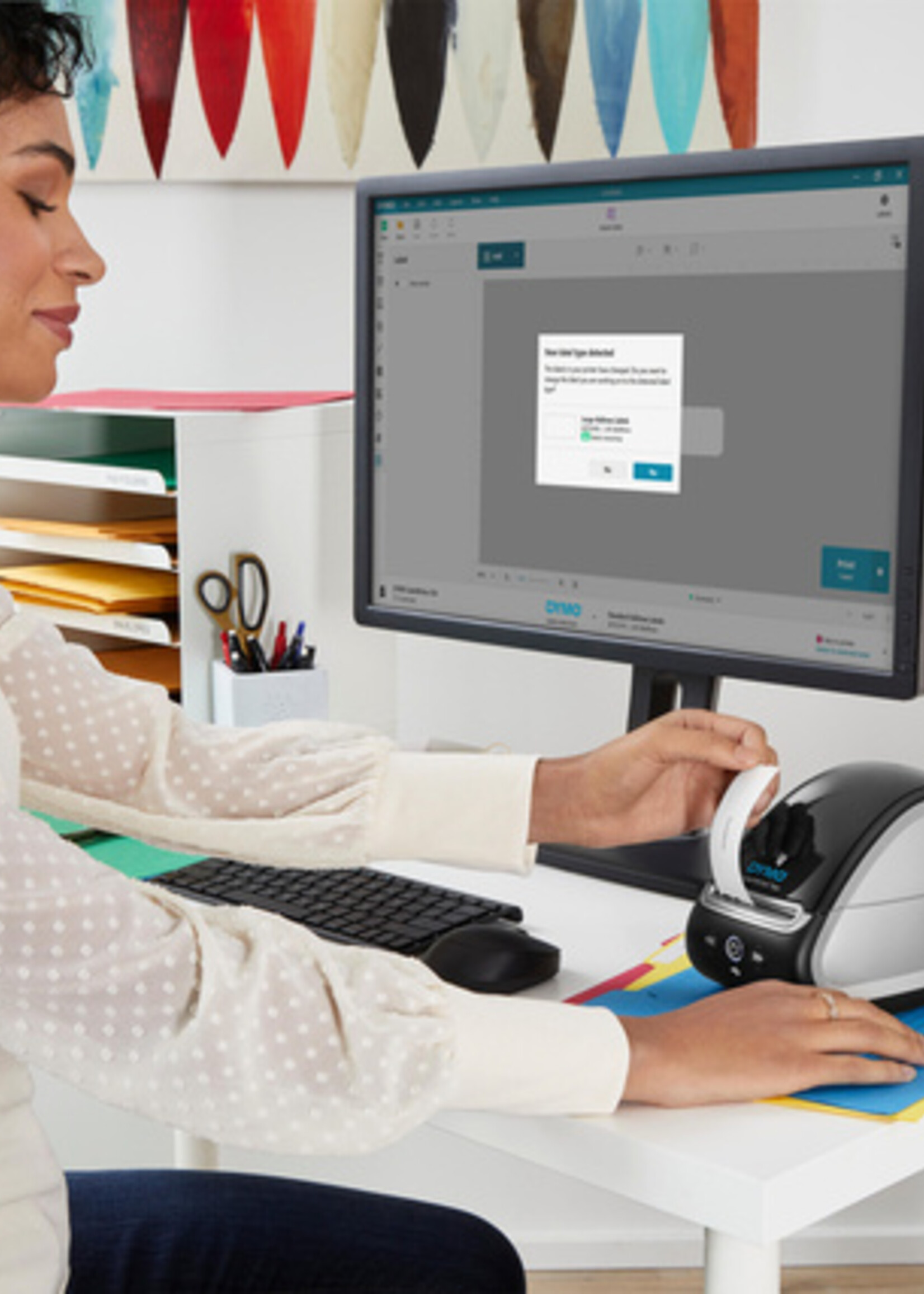 Dymo Etiket Dymo 99019 labelwriter 59x190mm ordner breed 110stuk