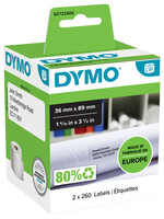 Dymo Etiket Dymo 99012 labelwriter 36x89mm adreslabel 520stuks