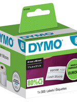 Dymo Etiket Dymo 11356 labelwriter 41x89mm badge 300stuks