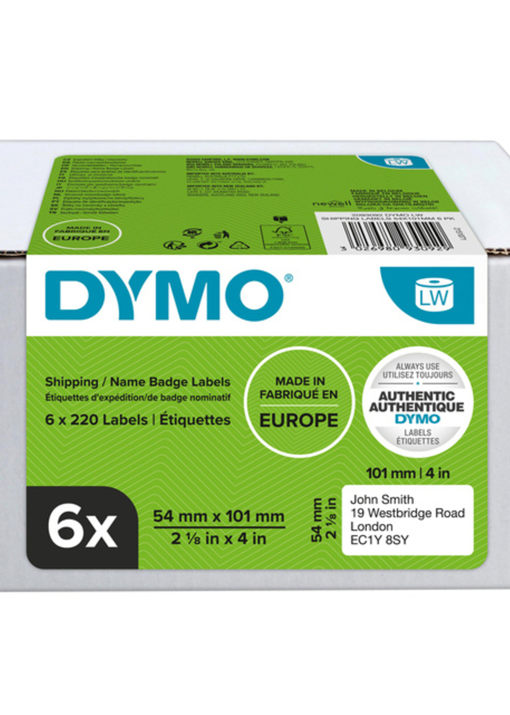 Dymo Etiquette Dymo 99014 LabelWriter 54x101mm 1320 pièces