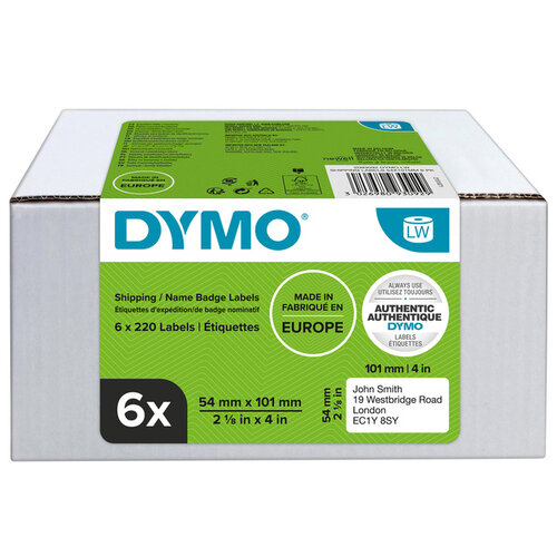 Dymo Etiket Dymo 99014 labelwriter 54x101mm adreslabel 1320stuks