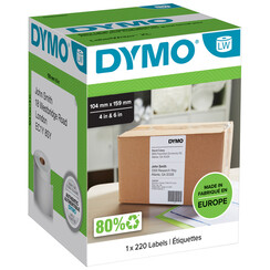 Etiket Dymo 904980 labelprint 5XL  104x159mm 220st.