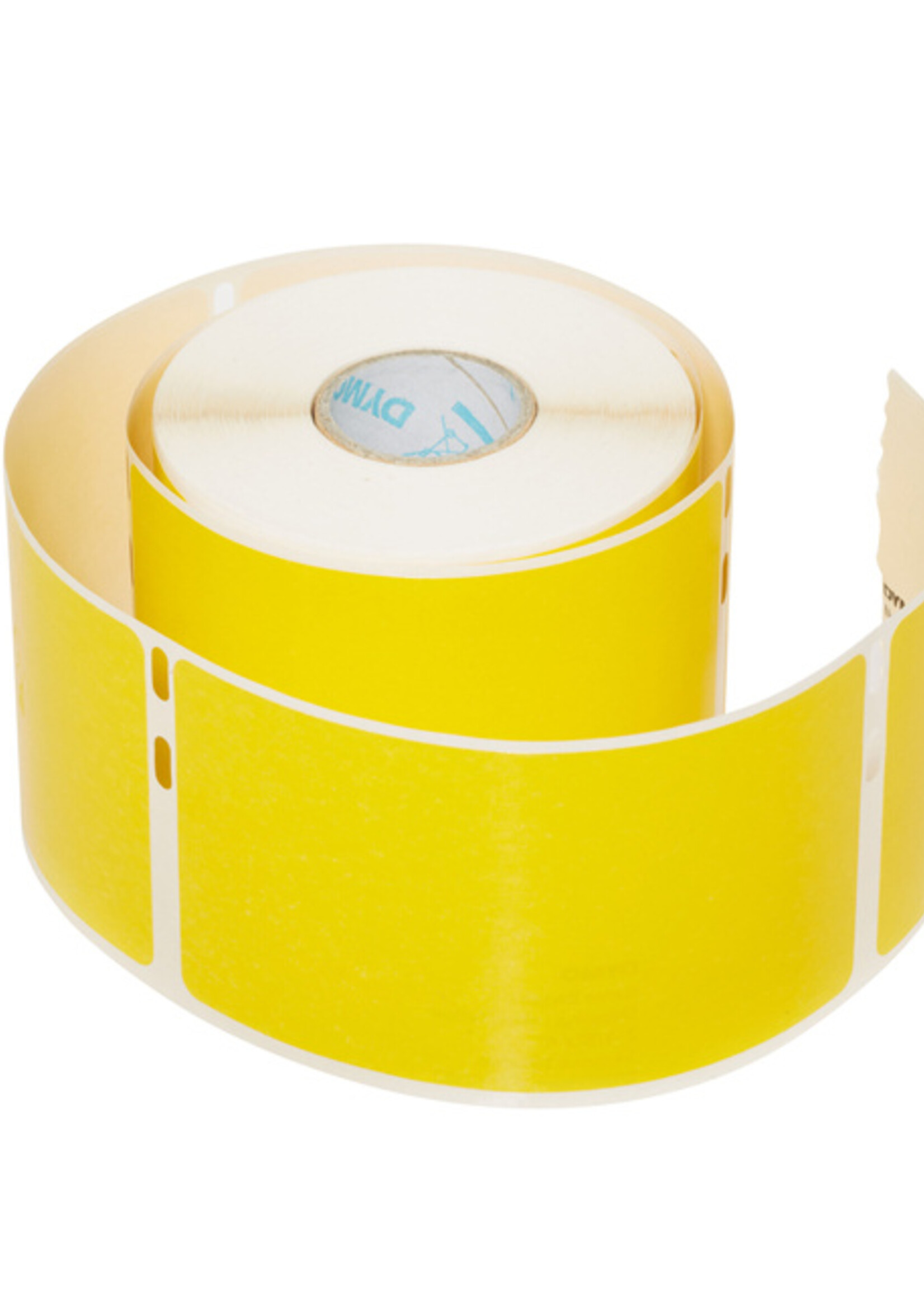 Dymo Etiket Dymo 2133400 labelwriter 54x101mm badgelabel zwart/geel 220stuks