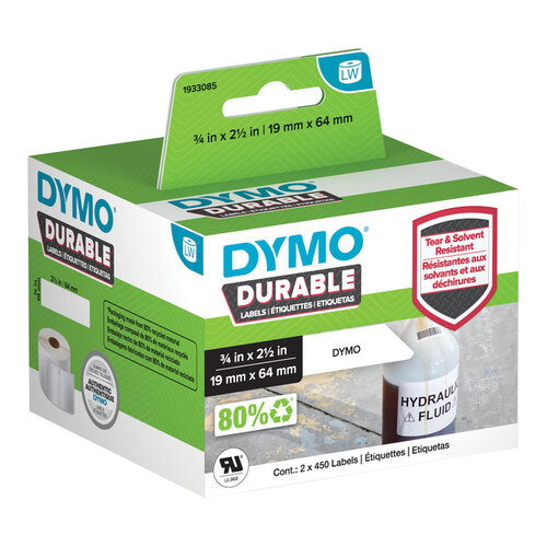 Dymo Etiquette Dymo 1933085 LabelWriter 19x64mm 900 pièces