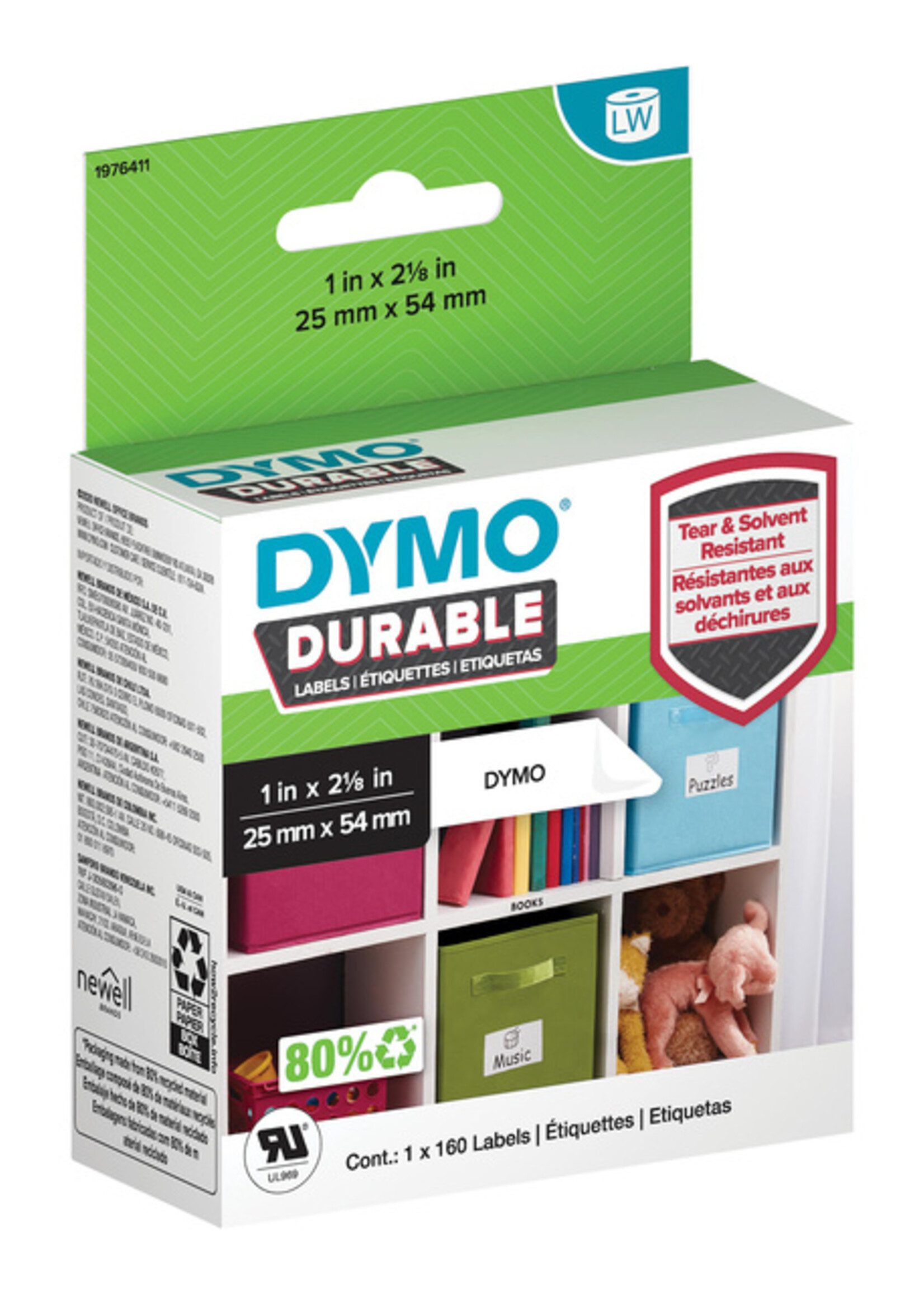 Dymo Etiquette Dymo 1976411 LabelWriter 25x54mm 160 pièces