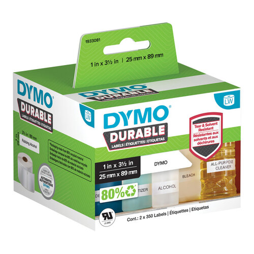 Dymo Etiket Dymo 1933081 labelwriter 25x89mm 700 stuks