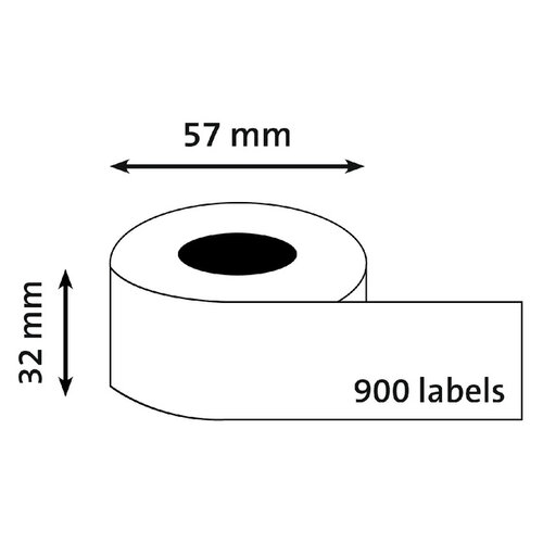 Dymo Etiket Dymo 1933084 labelwriter 32x57mm 800 stuks