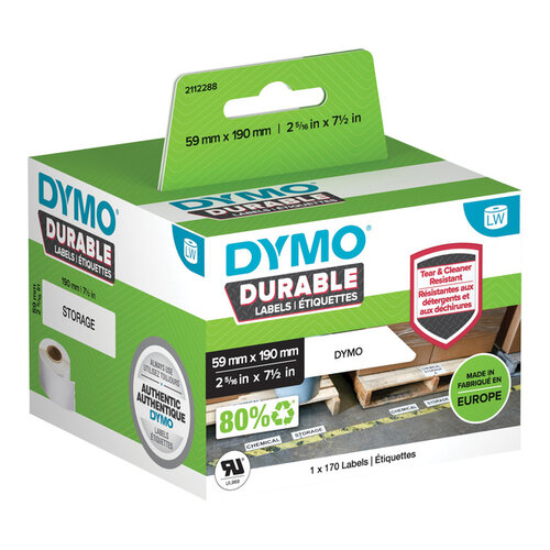 Dymo Etiket Dymo 1933087 labelwriter 59x190mm 170 stuks