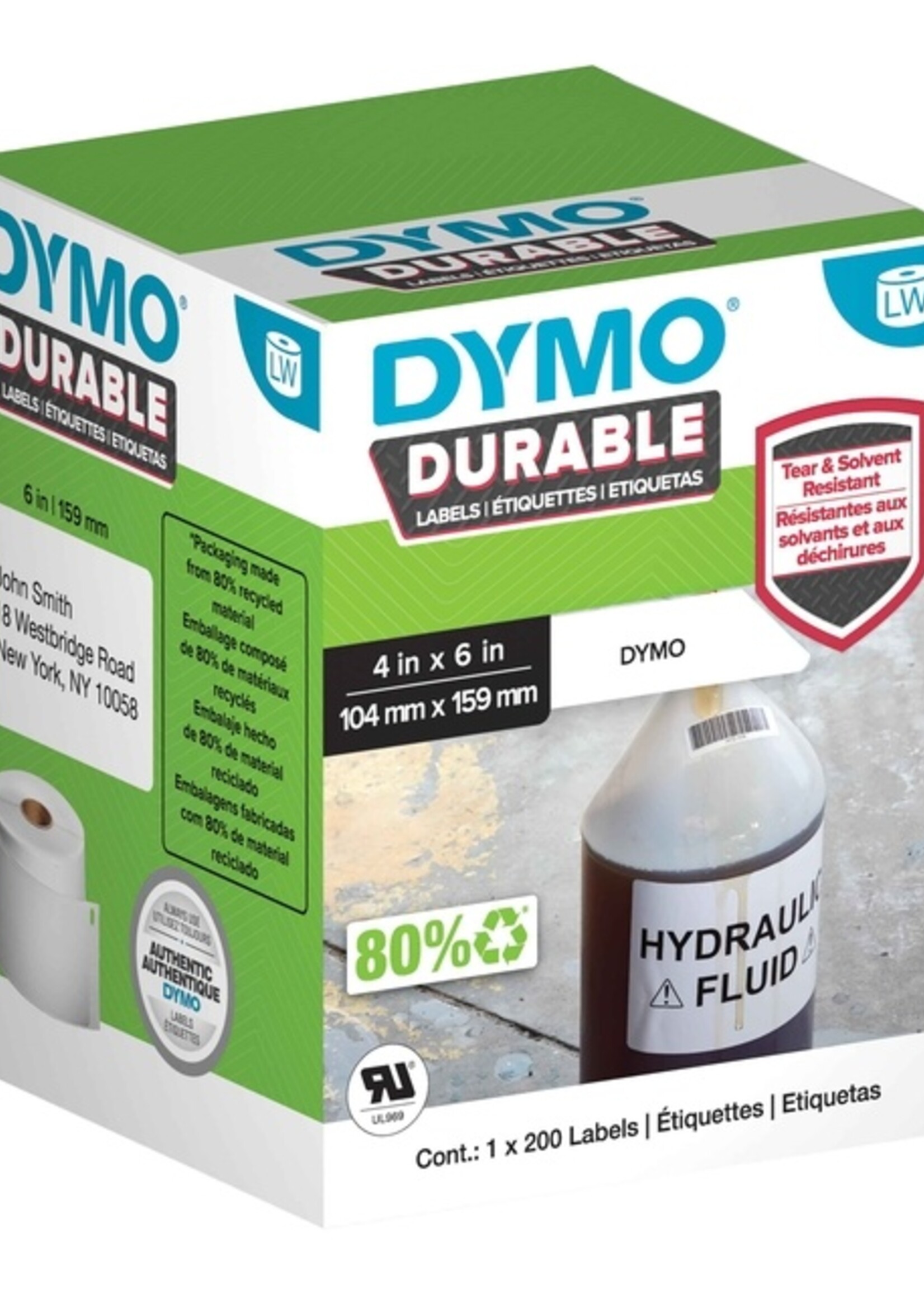 Dymo Etiket Dymo 1933086 labelwriter 104x159mm 200 stuks