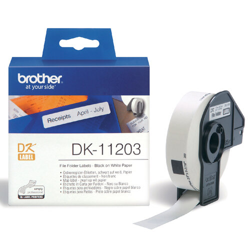 Brother Etiket Brother DK-11203 17x87mm archivering 300stuks