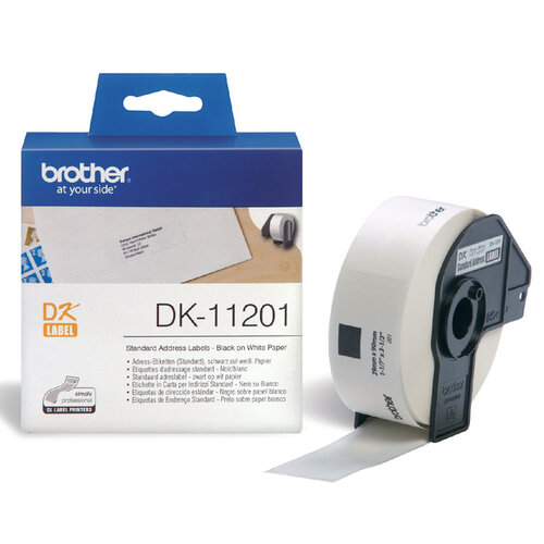 Brother Etiket Brother DK-11201 29x90mm adres 400stuks