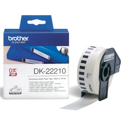 Etiket Brother DK-22210 29mm thermisch 30-meter wit papier