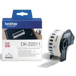 Etiquette Brother DK-22211 29mm film 15m blanc