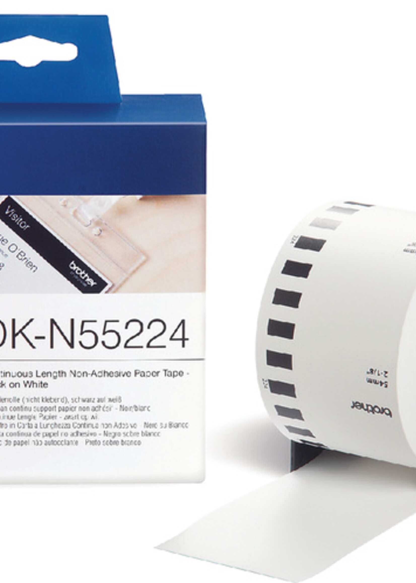 Brother Etiquette Brother DK-N55224 54mm papier 30m blanc non-AC