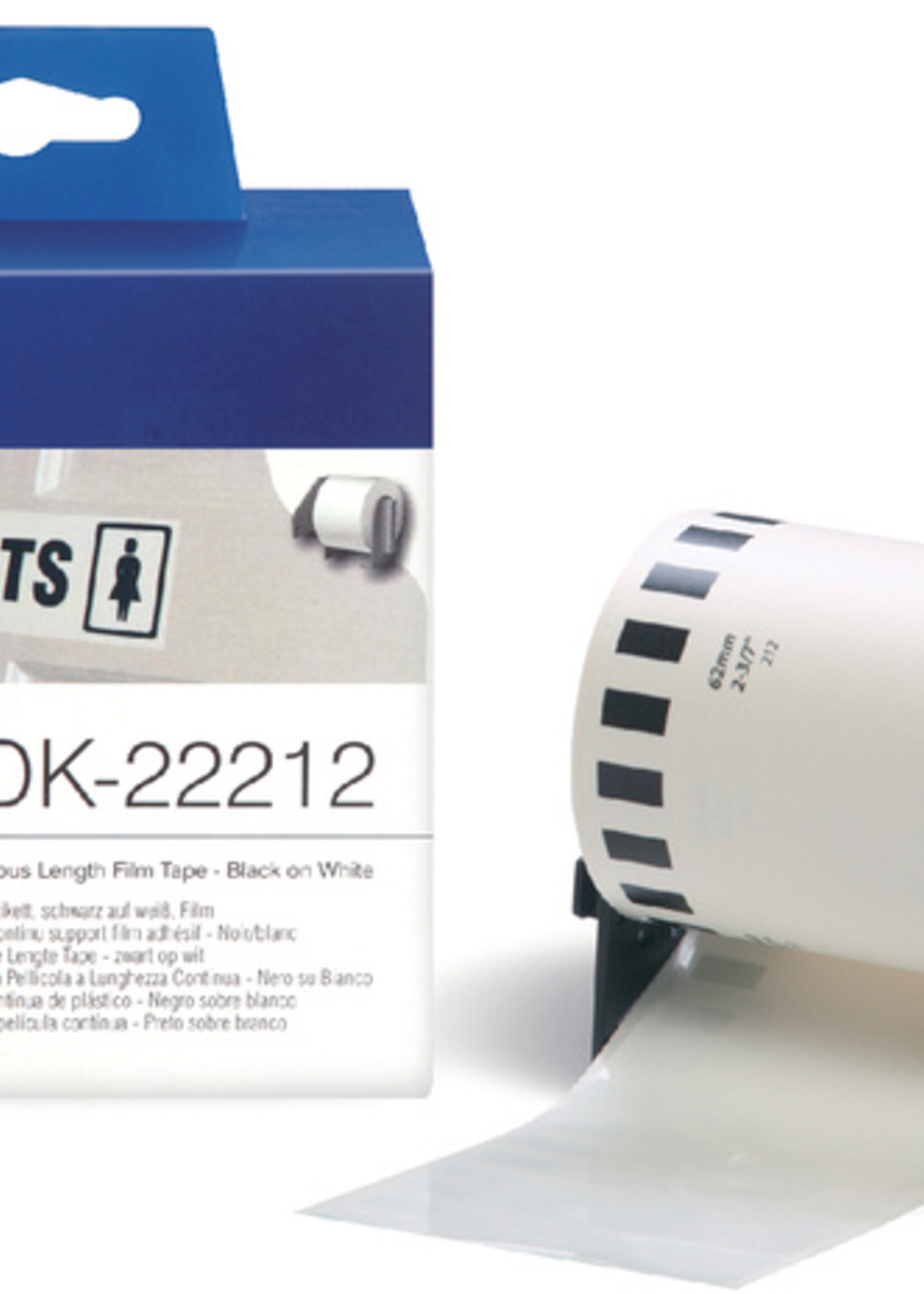 Brother Etiquette Brother DK-22212 62mm film 15m blanc