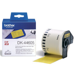 Etiquette Brother DK-44605 62mm papier thermique 30m jaune