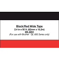 Brother Etiket Brother DK-22251 62mm 15-meter zwart/rood
