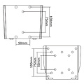 Neomounts by Newstar Monitor wandsteun Neomounts W25 10-30" zilvergrijs