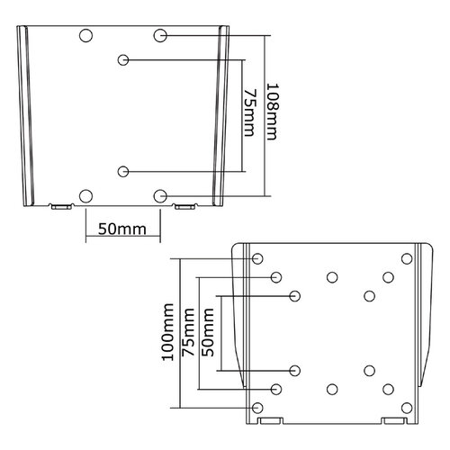 Neomounts by Newstar Monitor wandsteun Neomounts W25 10-30" zilvergrijs