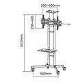 Neomounts by Newstar monitormeubel Neomounts M1700E 32-55" zwart