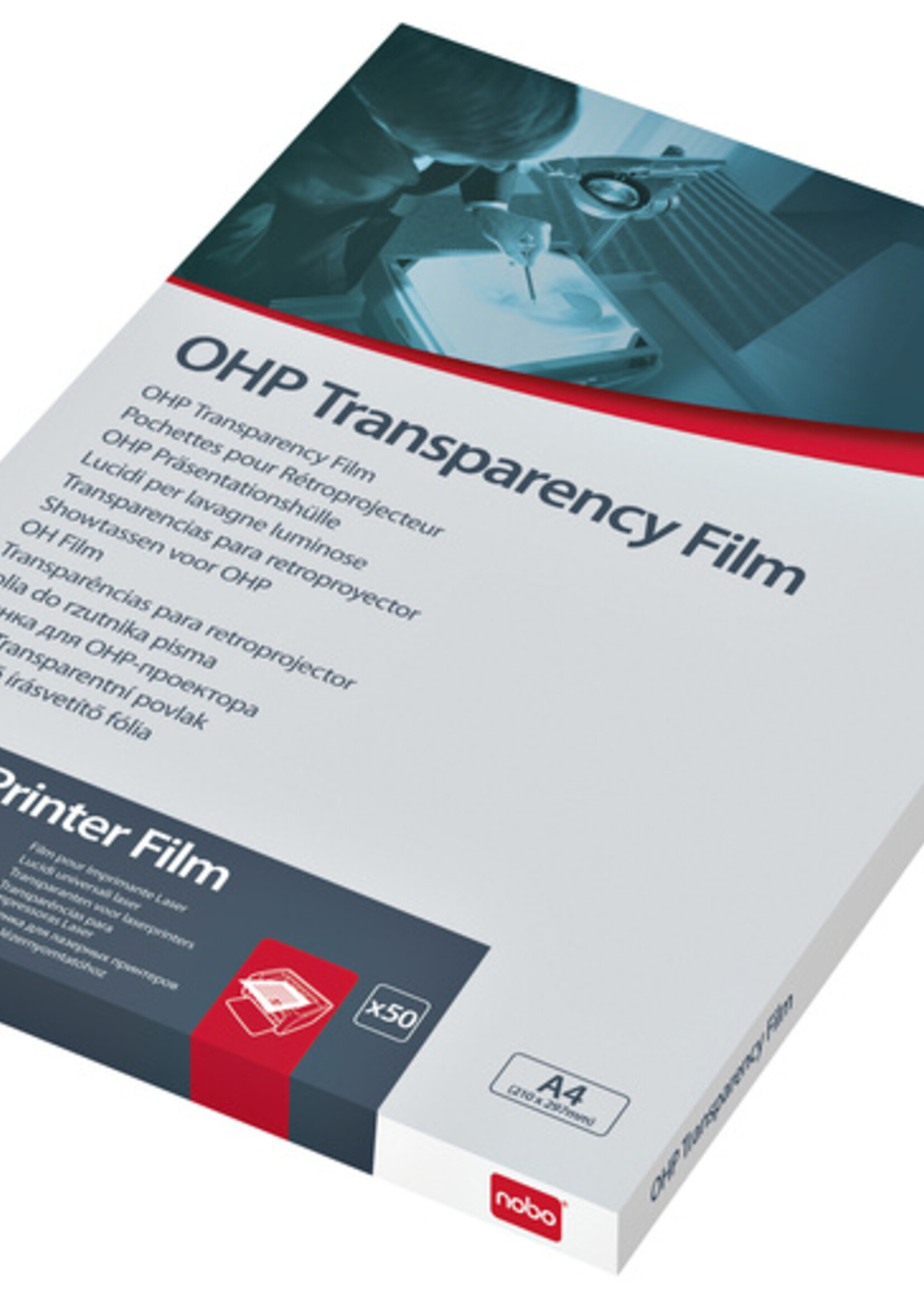 Nobo Transparent rétroprojection Nobo pour imprimantes laser 50 pièces
