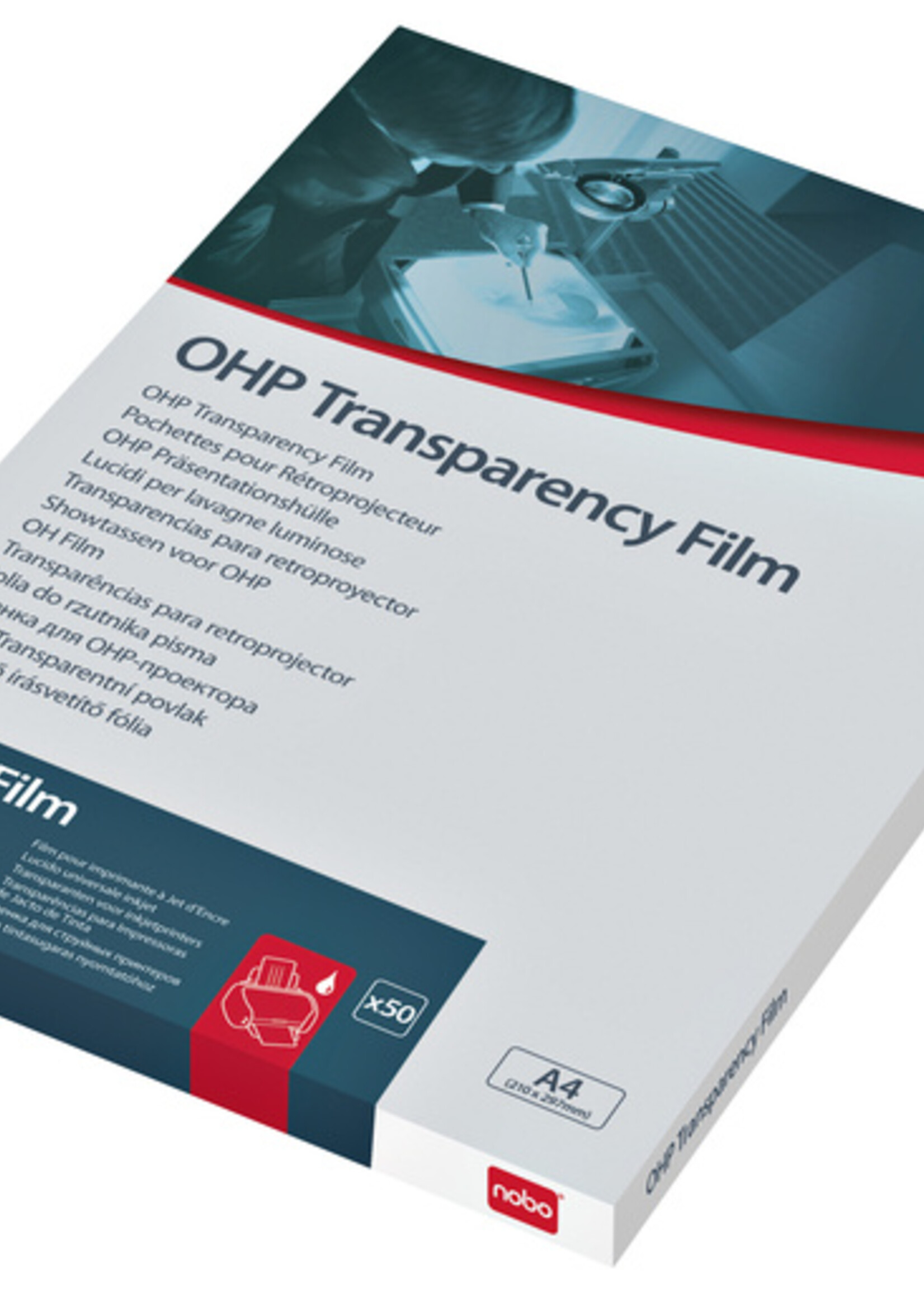 Nobo Transparent rétroprojection Nobo pour imprimante jet d'encre 50 pièces