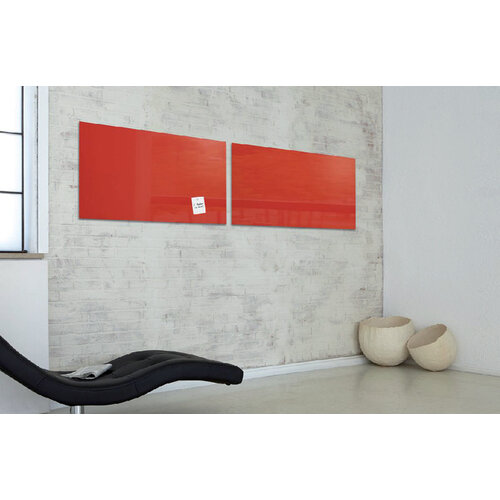 Sigel Glasbord Sigel magnetisch 910x460x15mm rood