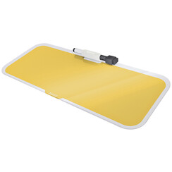 Bloc-notes bureau en verre Leitz Cosy jaune